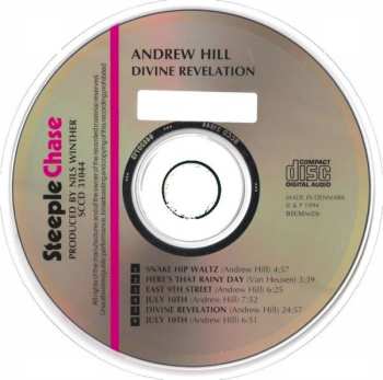 CD Andrew Hill Quartet: Divine Revelation 589544