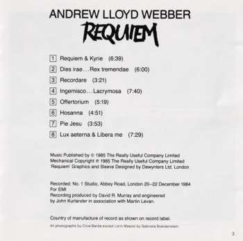 CD Andrew Lloyd Webber: Requiem 648602