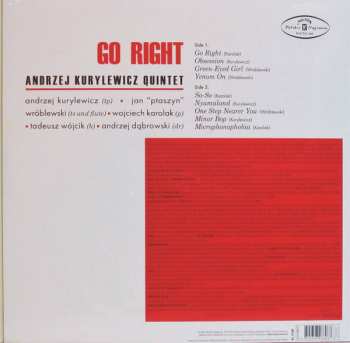 LP Andrzej Kurylewicz Quintet: Go Right 47997