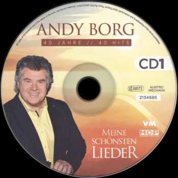 2CD Andy Borg: Meine Schönsten Lieder (40 Jahre // 40 Hits) 575591