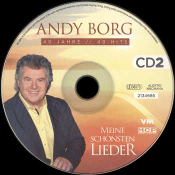 2CD Andy Borg: Meine Schönsten Lieder (40 Jahre // 40 Hits) 575591