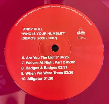 2LP Andy Hull: Who Is Your Humble? (Demos: 2006 - 2007) / Born Of You (Demos 2008 - 2010) CLR 596009