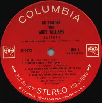 LP Andy Williams: Get Together With Andy Williams 643963