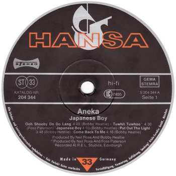 LP Aneka: Japanese Boy 636176