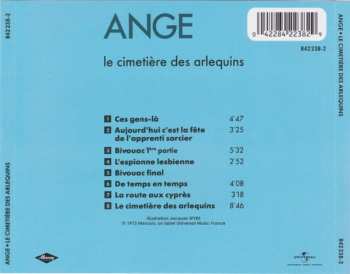 CD Ange: Le Cimetière Des Arlequins 604172