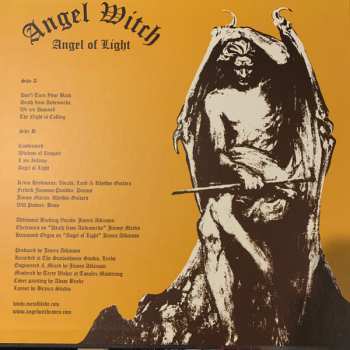 LP Angel Witch: Angel Of Light LTD | NUM | CLR 620252