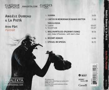 CD Angèle Dubeau: Arvo Pärt, Portrait 116222