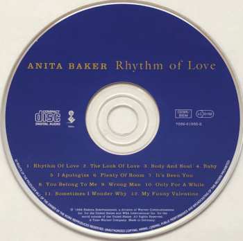 CD Anita Baker: Rhythm Of Love 626129