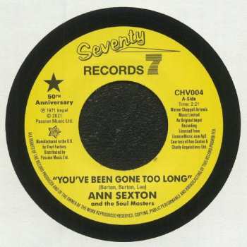 Album Ann Sexton And The Masters Of Soul: You've Been Gone Too Long / I Had A Fight With Love