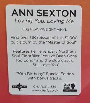 LP Ann Sexton: Loving You, Loving Me 266506