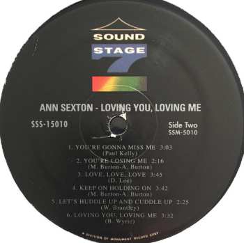 LP Ann Sexton: Loving You, Loving Me 611005