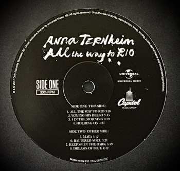 LP Anna Ternheim: All The Way To Rio 49207