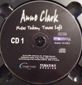 2CD Anne Clark: Notes Taken, Traces Left 559481