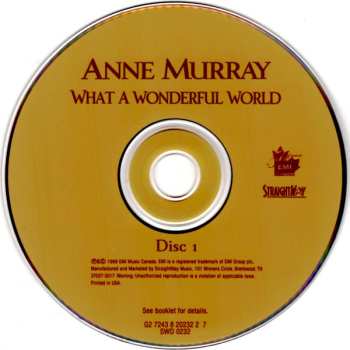 2CD Anne Murray: What A Wonderful World - 26 Inspirational Classics 630594