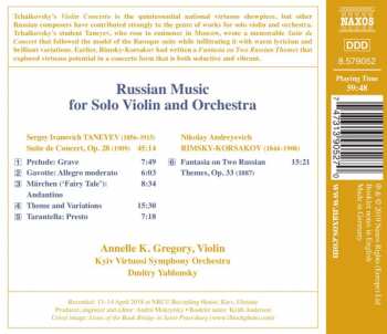 CD Annelle K Gregory: Russian Music For Solo Violin And Orchestra 320328