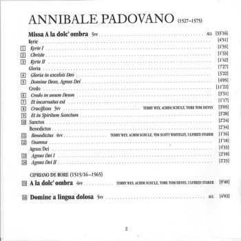 CD Annibale Padovano: Missa A La Dolc'Ombra & Missa A Lingua Dolosa 621122