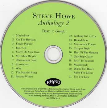 3CD Steve Howe: Anthology 2 (Groups & Collaborations) DIGI 2449