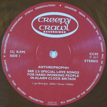 LP Anthroprophh: SRR 2.5 Special Love Songs For Hard-Working People In Alarm Clock Britain LTD | CLR 290364