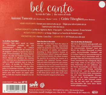 CD Antoine Tamestit: Bel Canto (La Voix De L'alto = The Voice Of Viola) 613375