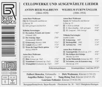 CD Wilhelm Furtwängler: Cellowerke Und Ausgewählte Lieder   587591