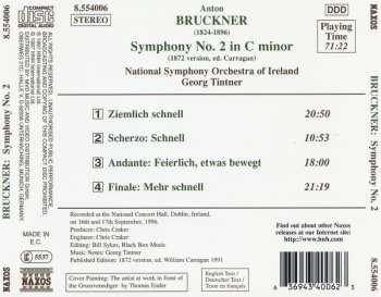 CD Anton Bruckner: Symphony No. 2 (1872 Version) 229770