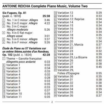 CD Anton Reicha: Complete Piano Music, Volume Two 326690