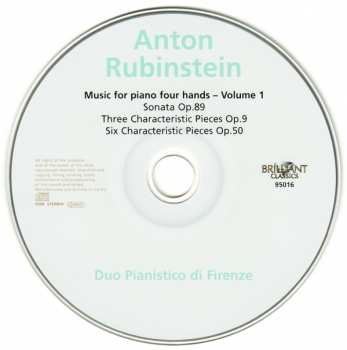 CD Anton Rubinstein: Music For Piano Four Hands Vol. 1 155625