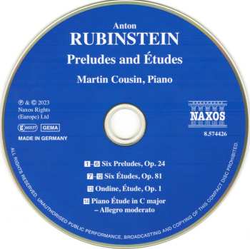 CD Anton Rubinstein: Preludes And Études 586264