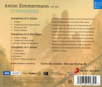 CD Anton Zimmermann: Symphonies 314894