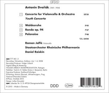 CD Antonín Dvořák: Cello Concerto »Youth Concerto« · Waldesruhe · Rondo · Polonaise 648974