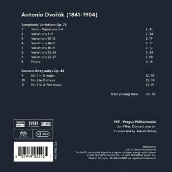 SACD Antonín Dvořák: Symphonic Variations; Slavonic Rhapsodies 118897