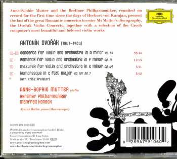 CD Antonín Dvořák: Violin Concerto, Romance, Mazurek, Humoresque 38975