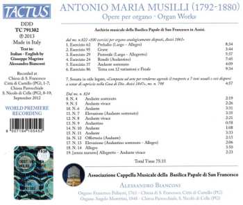 CD Antonio Maria Musilli: Opere Per Organo - Organ Works 551316