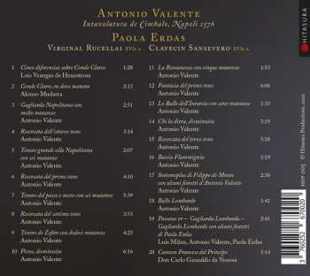 CD Antonio Valente: Intavolatura De Cimbalo (Napoli 1576) 561571