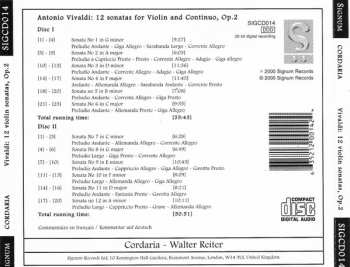 2CD Antonio Vivaldi: 12 Sonatas For Violin And Continuo Op. 2. 319824