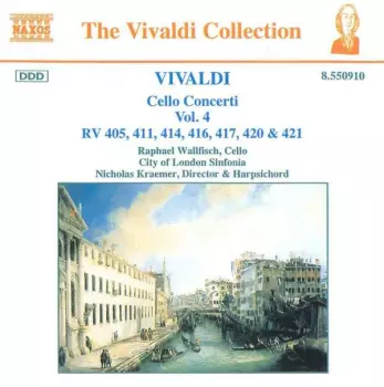 Cello Concerti Vol. 4 (RV 405, 411, 414, 416, 417, 420 & 421)