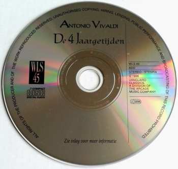 CD Antonio Vivaldi: De 4 Jaargetijden 658108