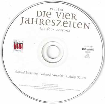 CD Antonio Vivaldi: Die Vier Jahreszeiten = The Four Seasons 419710