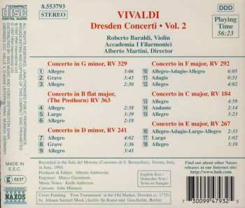 CD Antonio Vivaldi: Dresden Concerti Vol. 2 254353