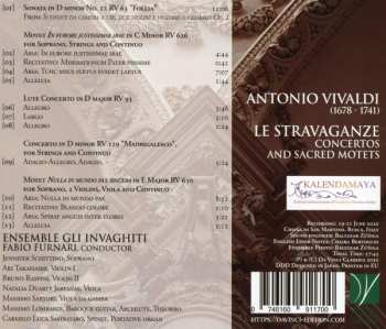 CD Antonio Vivaldi: Le Stravaganze (Concertos And Sacred Motets) 551669