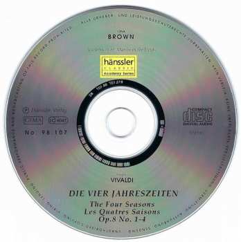 CD Antonio Vivaldi: Die Vier Jahreszeiten | The Four Seasons | Les Quatres Saisons 638183