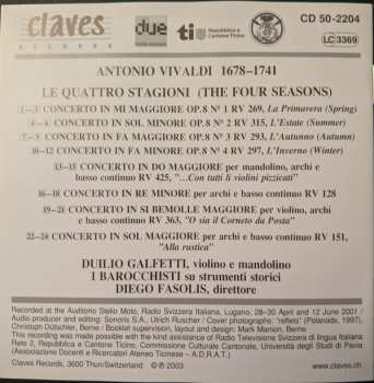 CD Antonio Vivaldi: Le Quattro Stagioni 121888