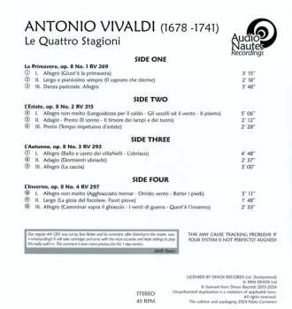 2LP Antonio Vivaldi: Le Quattro Stagioni DLX | LTD 677043