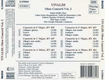 CD Antonio Vivaldi: Oboe Concerti, Vol. 2 340824