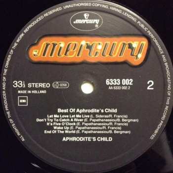 LP Aphrodite's Child: Best Of Aphrodite's Child 651157