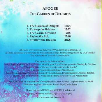 CD Apogee: The Garden Of Delights 640117