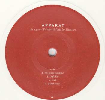 LP/CD Apparat: Krieg Und Frieden (Music For Theatre) LTD | CLR 358385