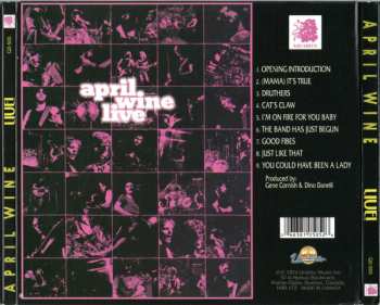 CD April Wine: April Wine Live 616740