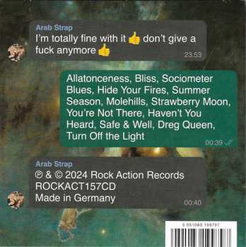 CD Arab Strap: I'm Totally Fine With It 👍 Don't Give A Fuck Anymore 👍 545851