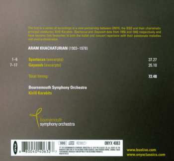 CD Aram Khatchaturian: Spartacus . Gayaneh (Excerpts) 350217